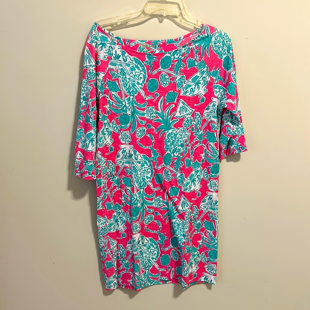 GUC Lilly Pulitzer Tshirt Dress Size M Scorpion Bowl